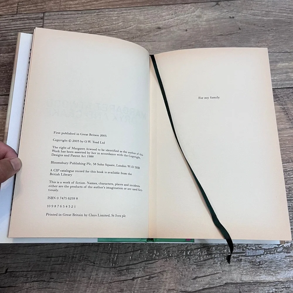 Oryx and Crake‎ Margaret Atwood Hardcover First Edition 2003 Bloomsbury UK